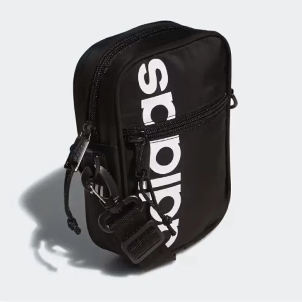adidas CORE Black White Nylon Festival Unisex Crossbody Bag